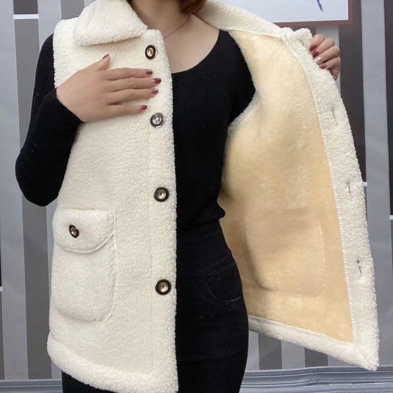 [perfect gift] Women's Winter Plush Warm Vest(🔥42% off🔥)