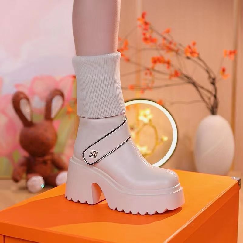 🔥Hot Sale/Free Shipping🔥Women's Platform Chunky Heel Knee High Boots（49% OFF）