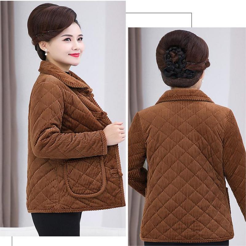 Mom's Gift - Winter Solid Color Warm Middle-Aged Women's Jacket