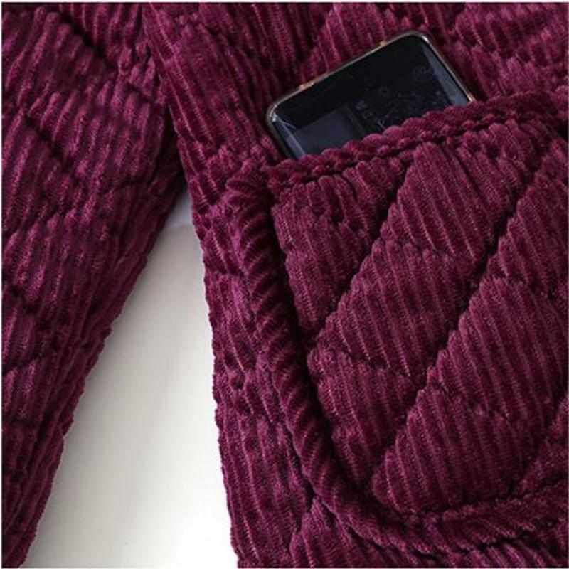 Mom's Gift - Winter Solid Color Warm Middle-Aged Women's Jacket