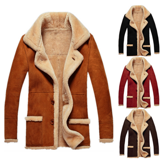 🎅Christmas Sale - 🥳52% off🎄 Men's Fashion Large Lapel Winter Warm Jacket