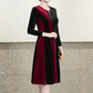 🔥🎄Christmas Sale 50% OFF🎅🔥[Gift For Her] Women's Long Sleeved Faux Velvet Dress