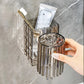 No-Punch Wall Mount Toothbrush Holder