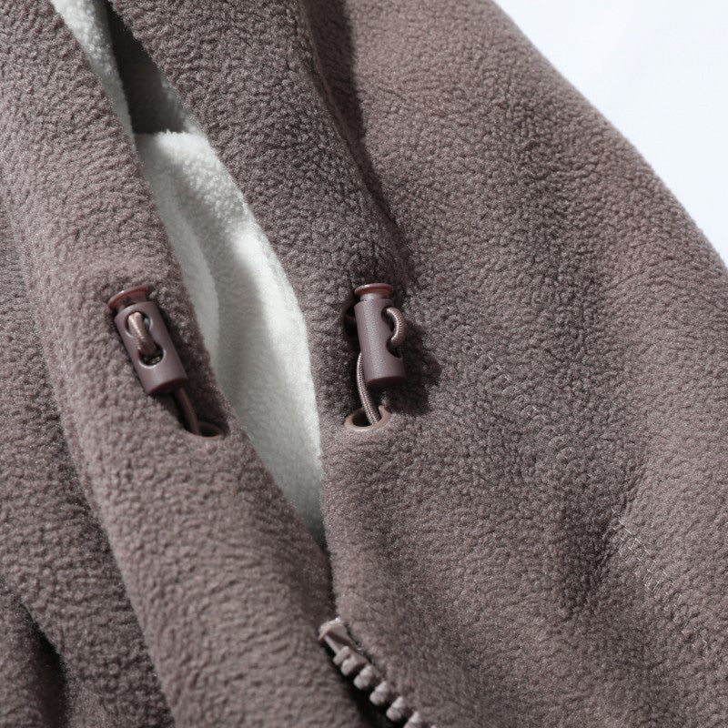 🎊Christmas Pre-sale - 64% Off🎊Men's Double-Faced Faux Fleece Warm Hooded Jacket