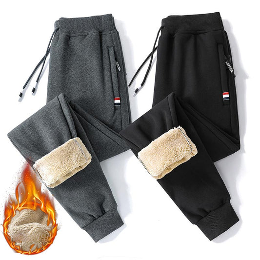 Great Gift! Men’s Thermal Faux Cashmere Jogger Pants