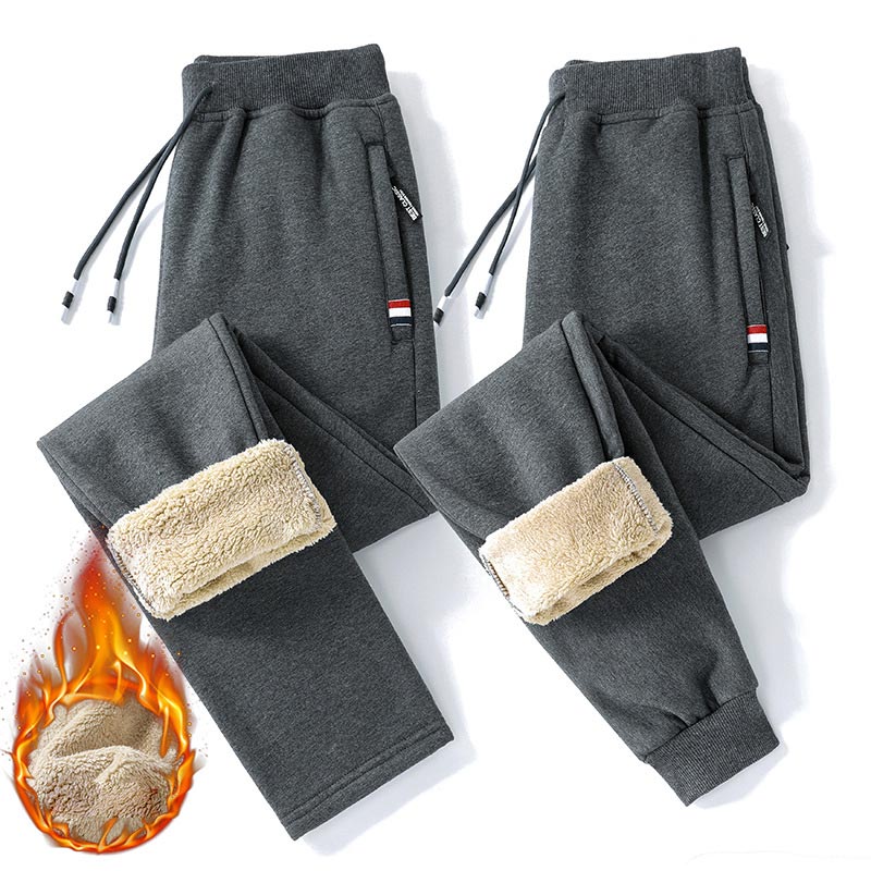 Great Gift! Men’s Thermal Faux Cashmere Jogger Pants