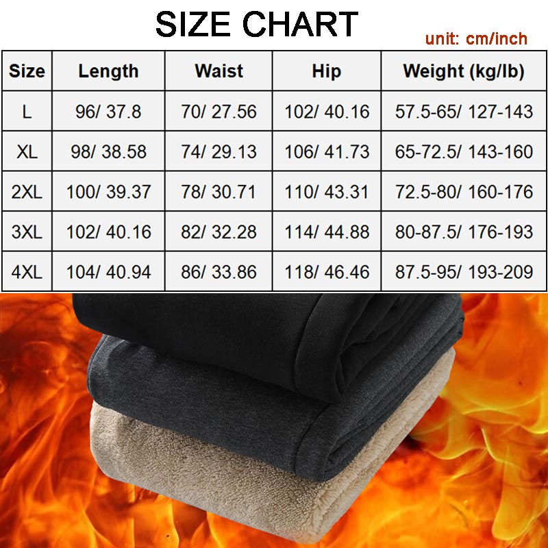 Great Gift! Men’s Thermal Faux Cashmere Jogger Pants