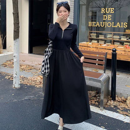 🔥Happy Ramadan🔥✨[Best Gift For Her] Women's Black Long Sleeve Dress