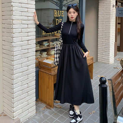 🔥Happy Ramadan🔥✨[Best Gift For Her] Women's Black Long Sleeve Dress