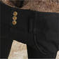 Best Gift for Her - Women's Thickened Warm High Waist Stretch Black Tight Trousers