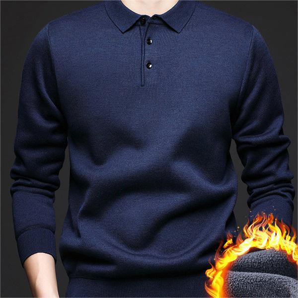 🎊Christmas Pre-sale - 50% Off🎊-Men's Winter Lapel Padded Thickened Sweater