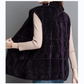 [Best Gift for Her] Women's Loose Warm Plush Zipper Sleeveless Vest