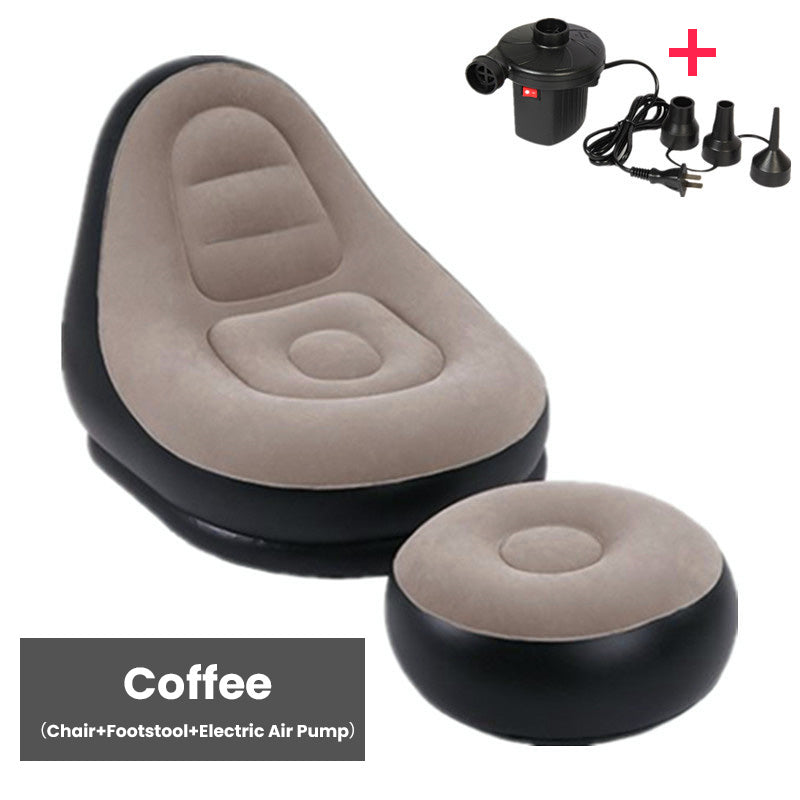 🔥Free Shipping🔥 Thickened Inflatable Bean Bag Chair For Adults With Footstool