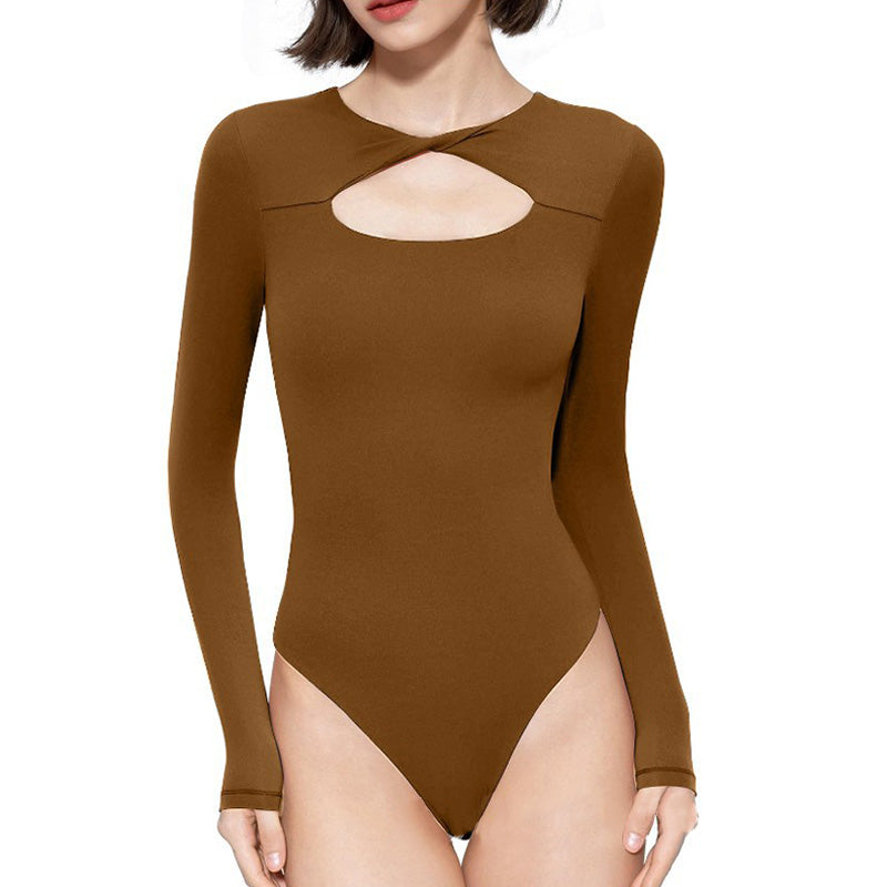 [best gift] Women’s Long Sleeve Slim Shaping Bodysuit