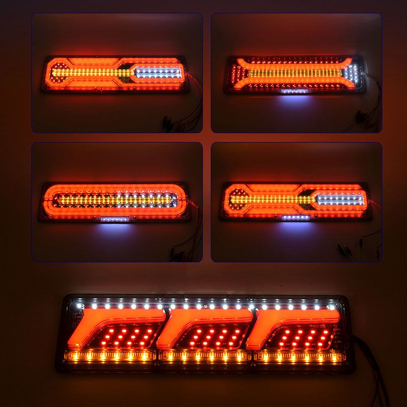 2pcs Bright LED Guide Tail Lights for Trucks