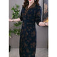 🔥✨HOT SALE 🔥✨Gift Choice - Lapel V-neck Slim Fashion Long Sleeve A-line Dress(49%OFF)