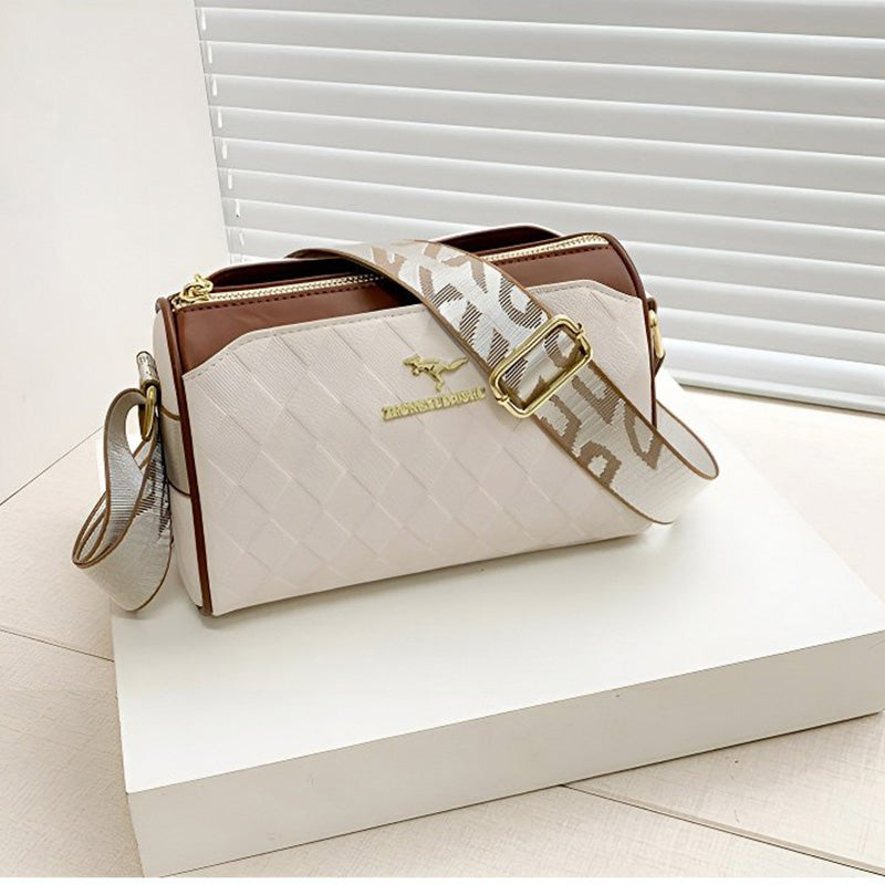 [Best Gift for Her] Fashion Diamond Pattern Large Capacity 3-Layer Crossbody Bag