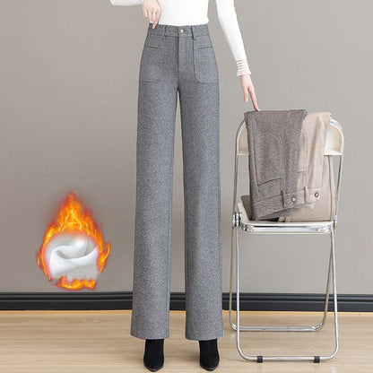 🔥✨[Gift For Her] Women's High Waisted Thermal Straight Leg Pants