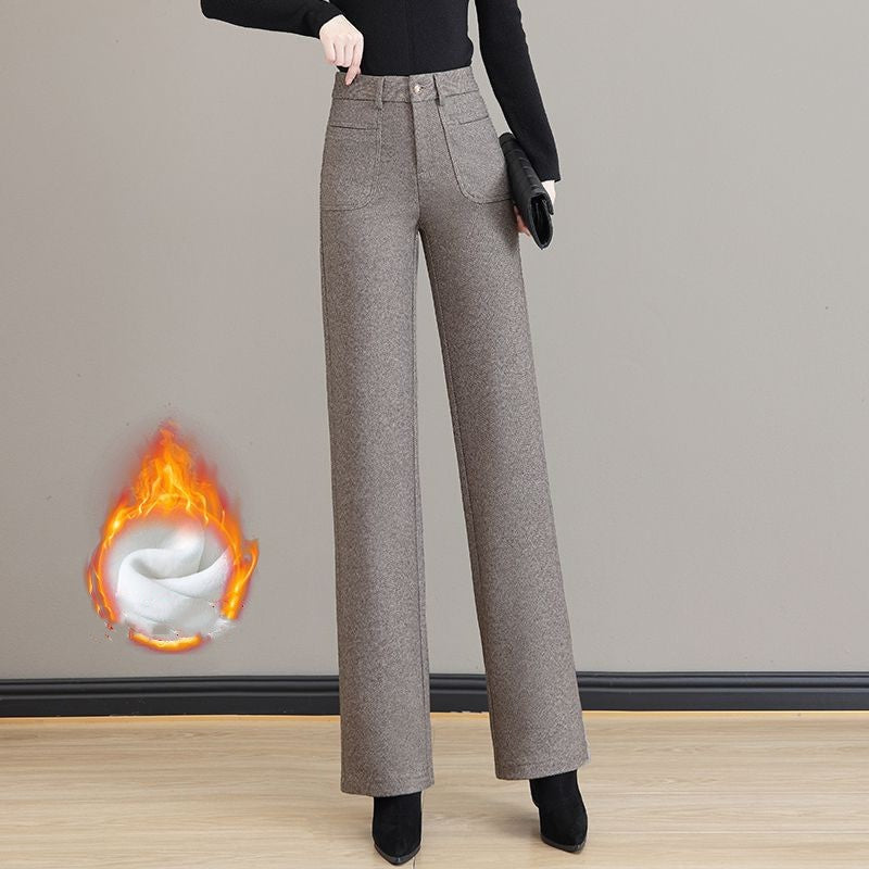 🔥✨[Gift For Her] Women's High Waisted Thermal Straight Leg Pants