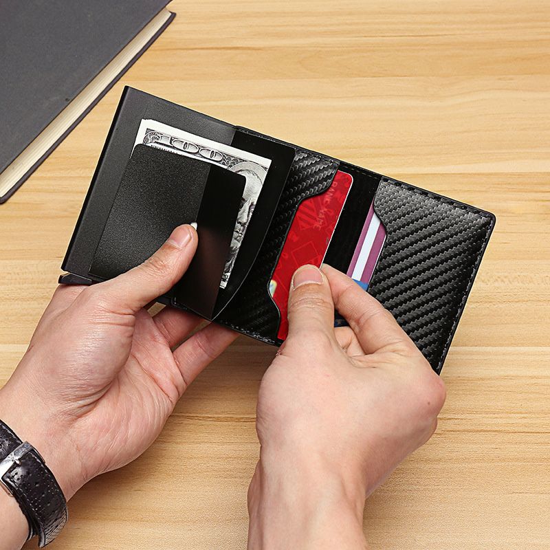 Perfect Gift! Men's Wallet with Automatic Pop-Up Card Holder