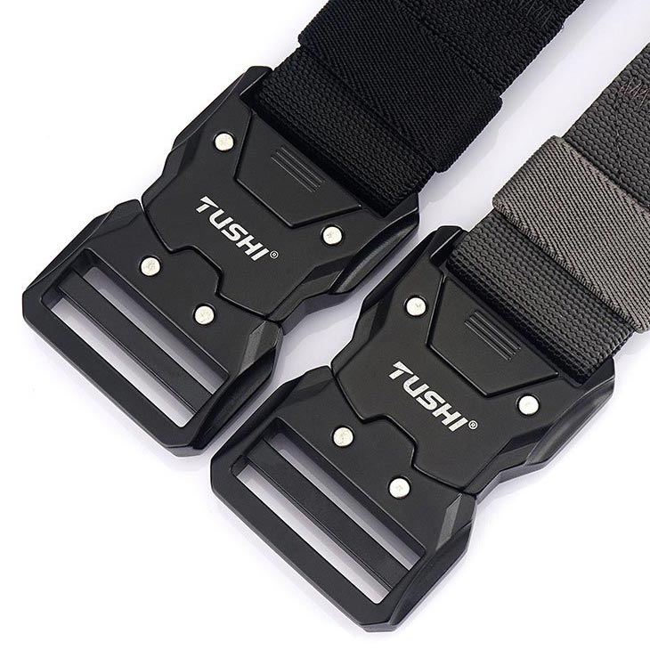 Nice Gift! Tactical Quick-release Latch Buckle Elastic Belt