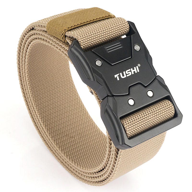 Nice Gift! Tactical Quick-release Latch Buckle Elastic Belt