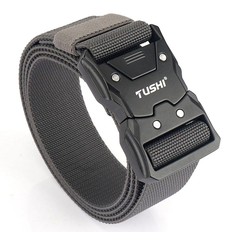 Nice Gift! Tactical Quick-release Latch Buckle Elastic Belt