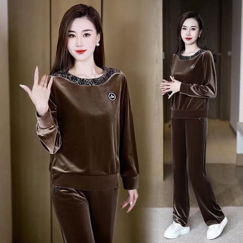 [Best Gift for Her] Women's Soft Casual Long Sleeve & Pants Suit