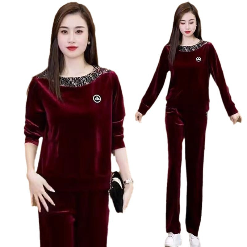 [Best Gift for Her] Women's Soft Casual Long Sleeve & Pants Suit