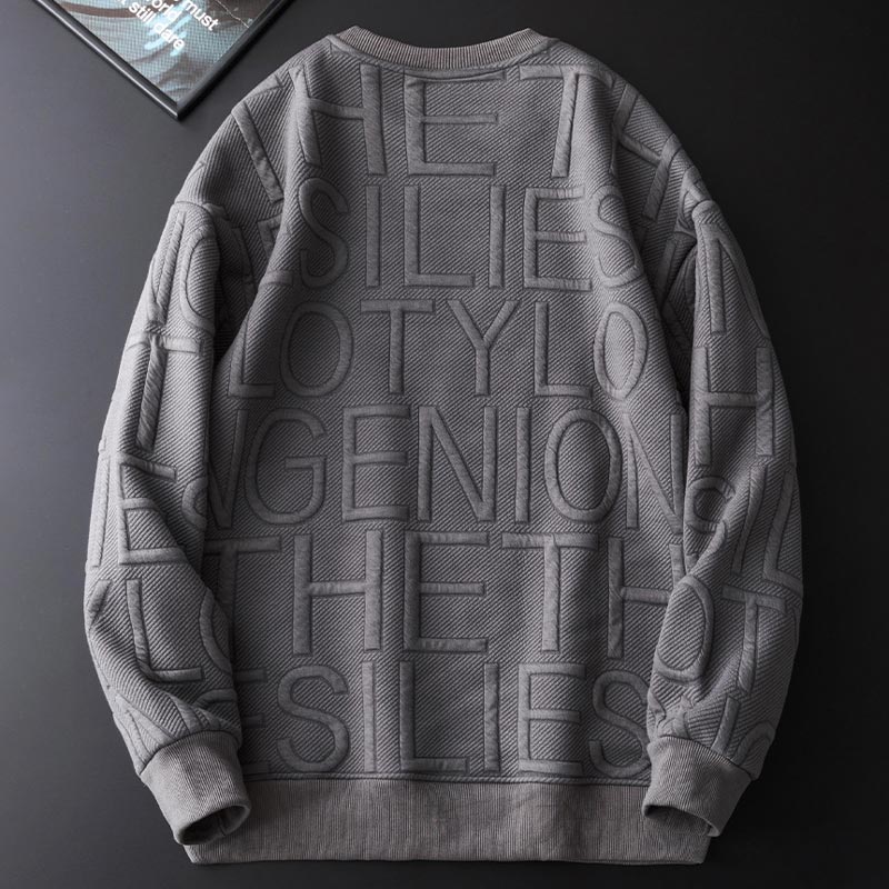 Men’s Thickened Plush-lined Round Neck Sweatshirt - Best Gift