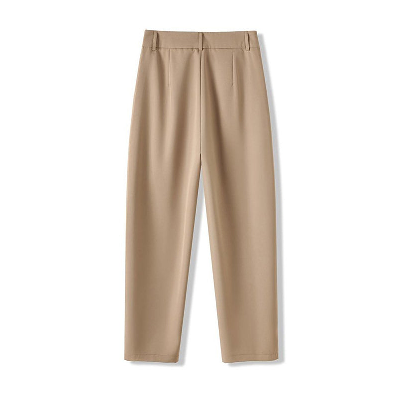 Ideal Gift - Women's Slim-Fit High-Waisted Draped Casual Pants