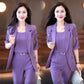 Nice Gift-Woman's Fashionable And Slim Blazer 3-piece Suit Set