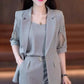 Nice Gift-Woman's Fashionable And Slim Blazer 3-piece Suit Set