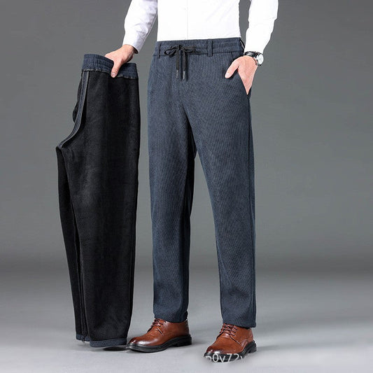 Men's Corduroy Casual Straight Pants