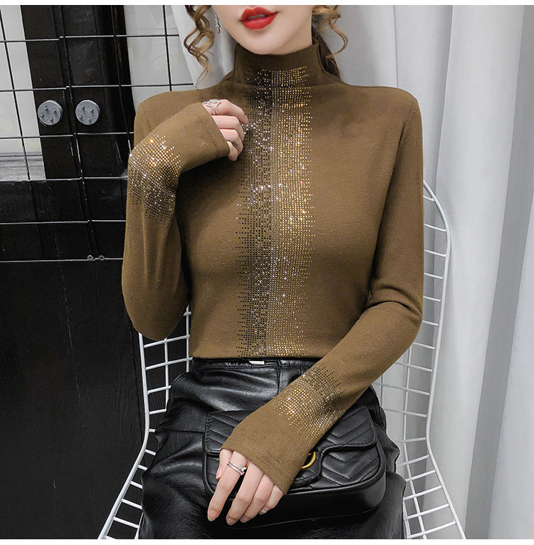 Double Sided Faux Velvet Thermal Top For Women