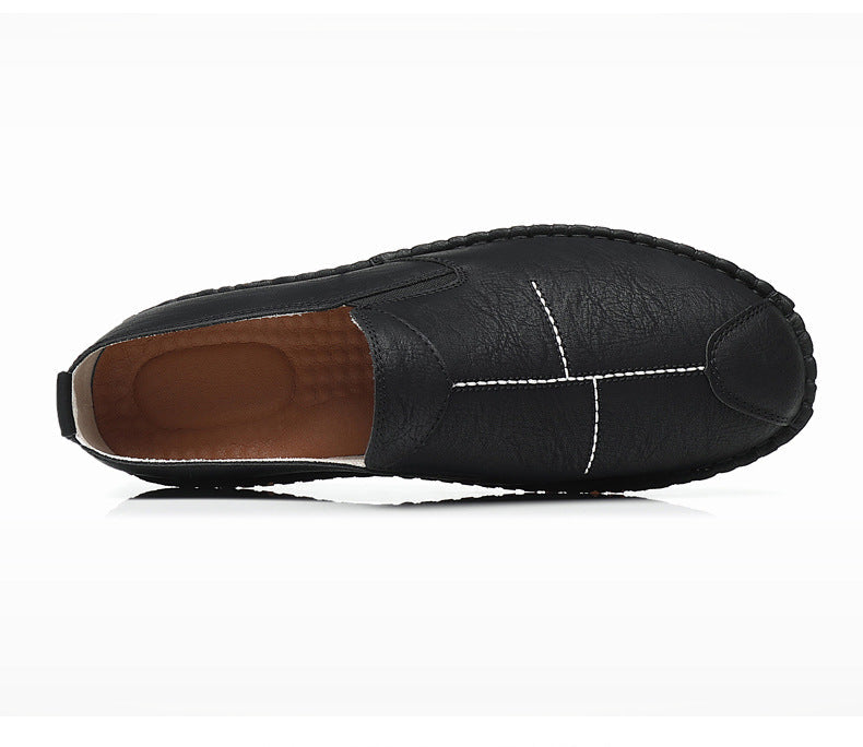 Men's PU Leather Loafers Comfortable Flat Shoes