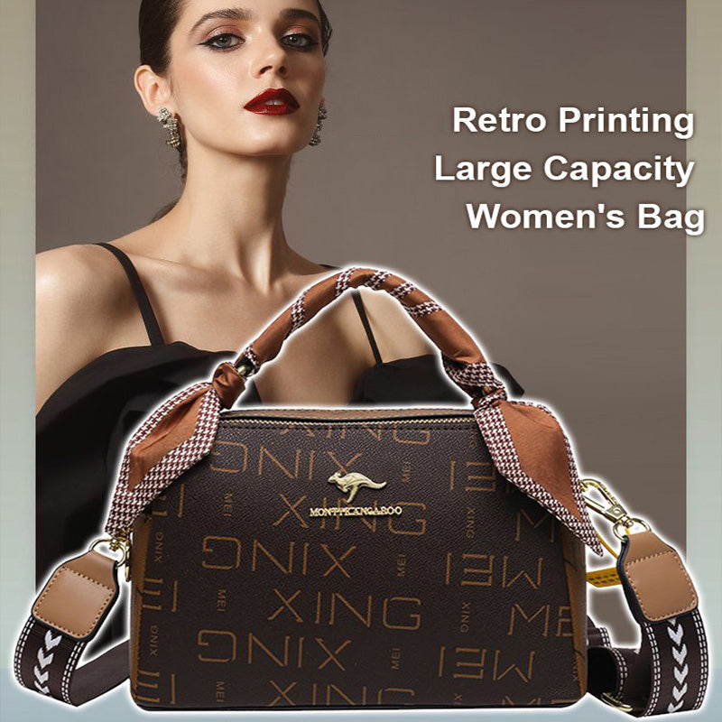 💝Free Shipping👜Women’s Vintage Printed Satchel Bag