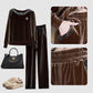 [Best Gift for Her] Women's Soft Casual Long Sleeve & Pants Suit