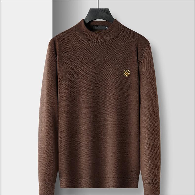 Men's Thickened Mock Neck Warm Solid Sweatshirt