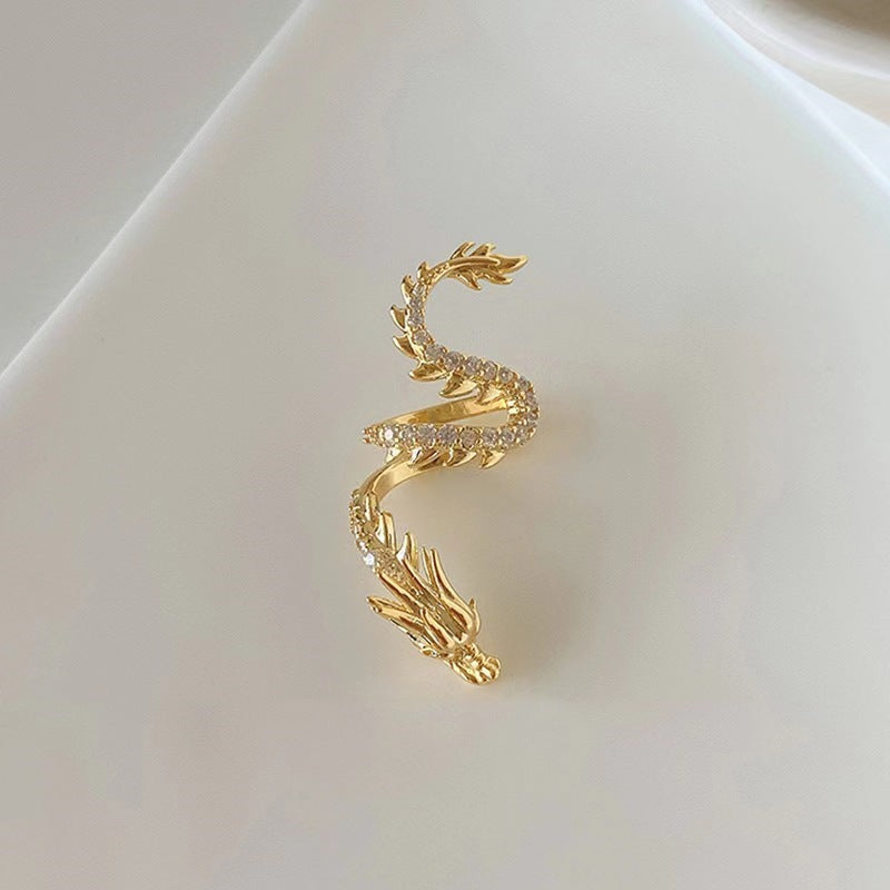 1 Pair Non-pierced Dragon Ear Cuffs