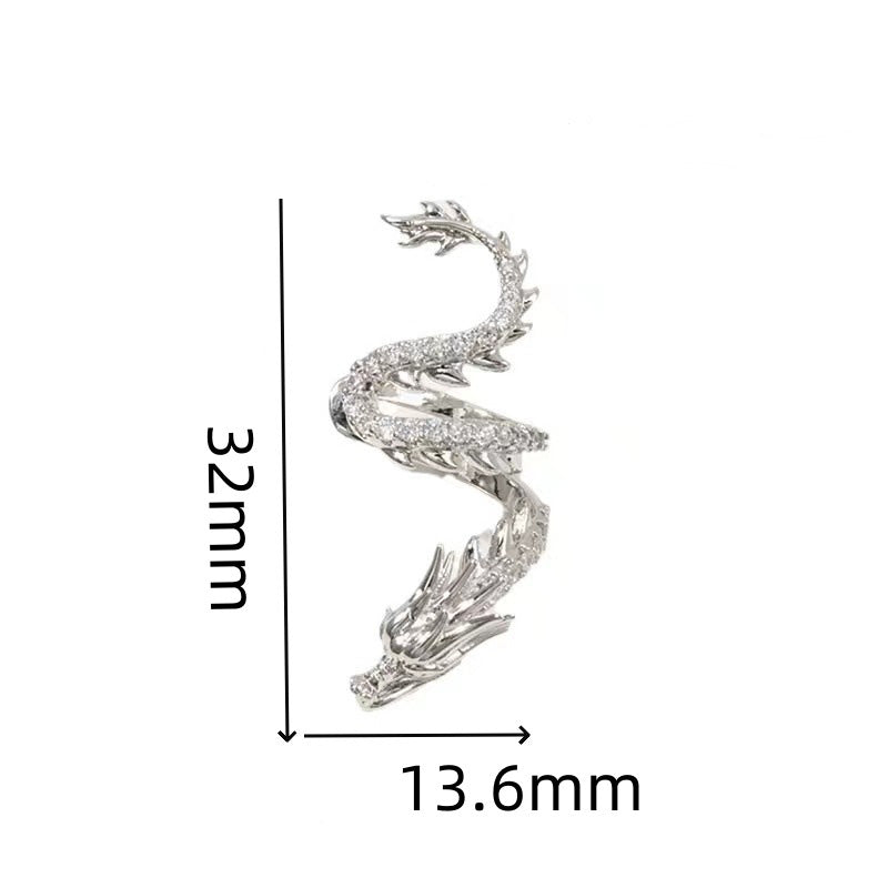 1 Pair Non-pierced Dragon Ear Cuffs