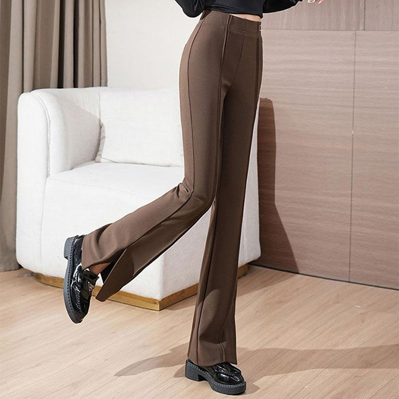 Women's High Waist Stretchy Flared Pants