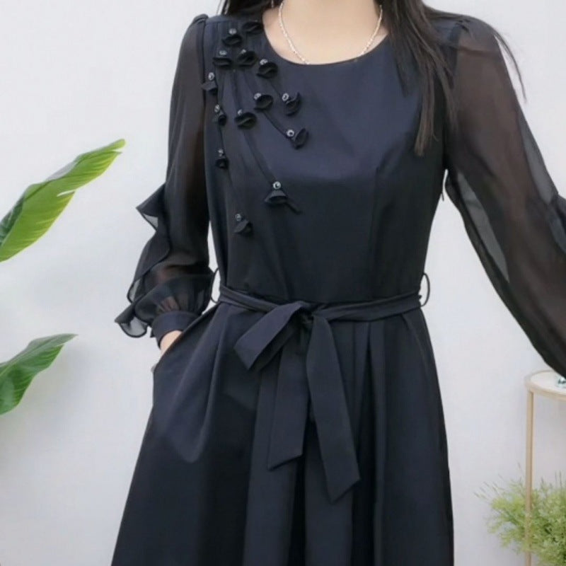 🌺🎉50% discount on new spring products🔥- Exquisite Long Sleeve Tie Waist Dress