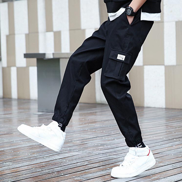 Men's Solid Color Casual Jogger Pants