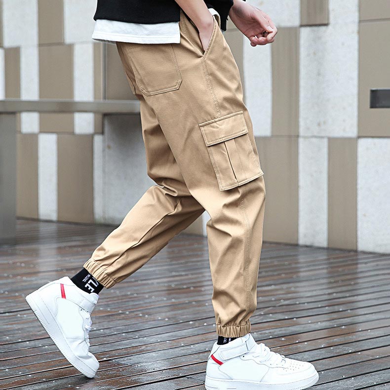 Men's Solid Color Casual Jogger Pants