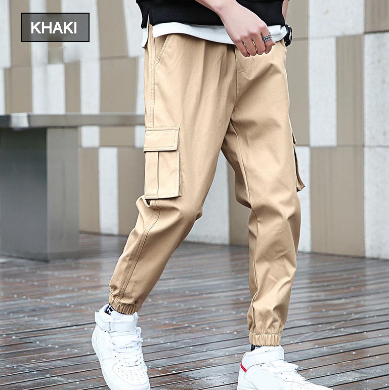 Men's Solid Color Casual Jogger Pants