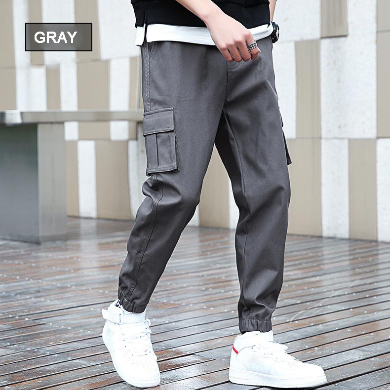 Men's Solid Color Casual Jogger Pants