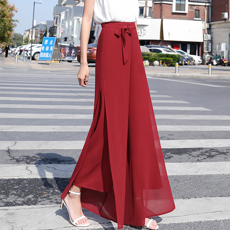 💐Women's Flowy Chiffon Wide Leg Pants