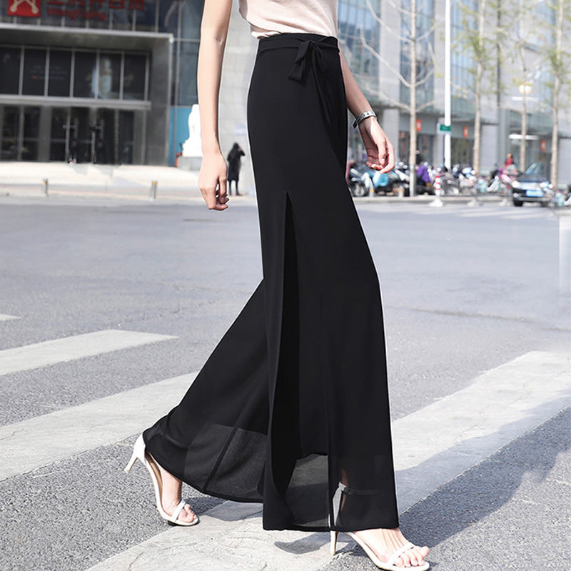 💐Women's Flowy Chiffon Wide Leg Pants