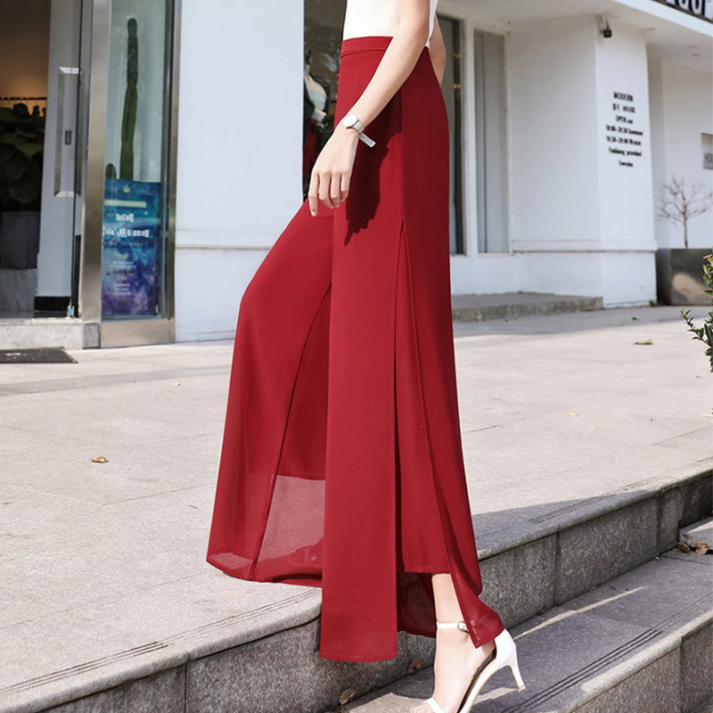 💐Women's Flowy Chiffon Wide Leg Pants